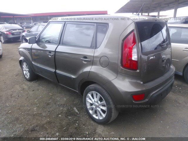 KNDJT2A67C7412499 - 2012 KIA SOUL +/!/SPORT BROWN photo 3