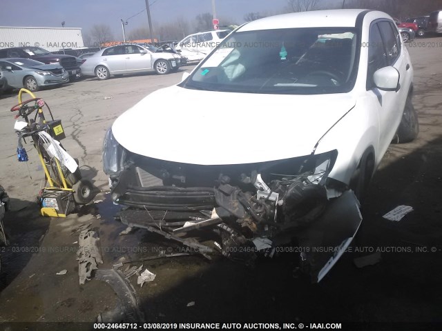 JN8AT2MT2GW030575 - 2016 NISSAN ROGUE S/SL/SV WHITE photo 6