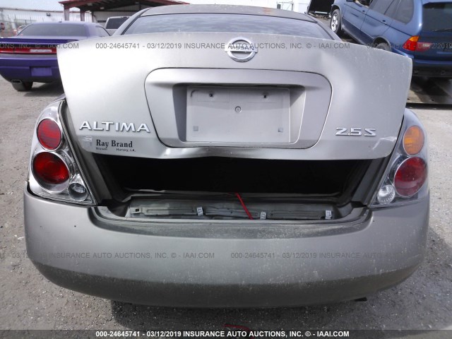 1N4AL11D35N910356 - 2005 NISSAN ALTIMA S/SL GRAY photo 6