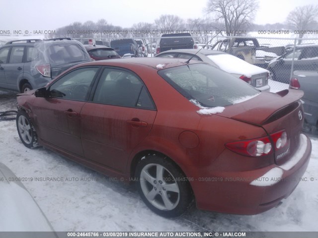 1YVHP80D145N22963 - 2004 MAZDA 6 S ORANGE photo 3