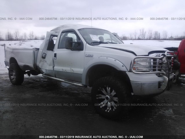 1FTWW31P15EA12044 - 2005 FORD F350 SRW SUPER DUTY WHITE photo 1