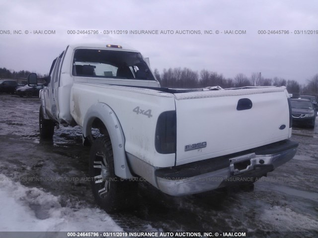 1FTWW31P15EA12044 - 2005 FORD F350 SRW SUPER DUTY WHITE photo 3