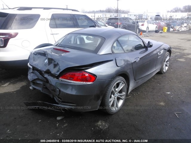 WBALM7C50EE386024 - 2014 BMW Z4 SDRIVE35I GRAY photo 4