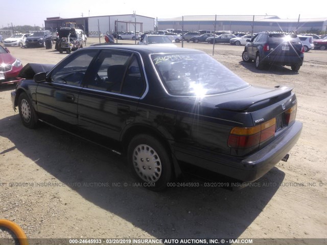 1HGCB7669MA009423 - 1991 HONDA ACCORD EX/EX-R BLACK photo 3