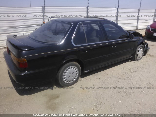 1HGCB7669MA009423 - 1991 HONDA ACCORD EX/EX-R BLACK photo 4