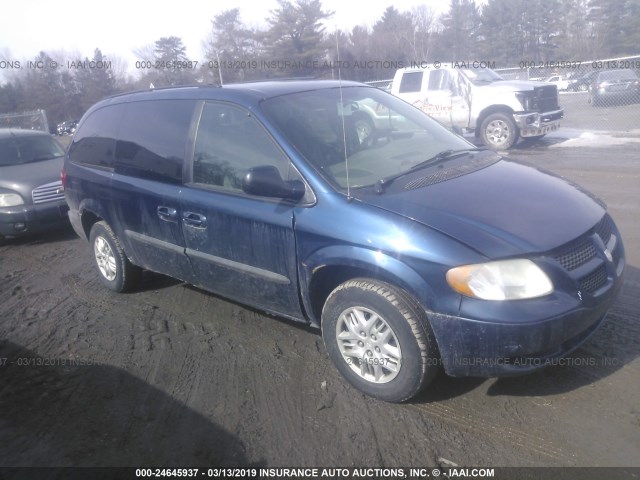 2D4GP44R23R134158 - 2003 DODGE GRAND CARAVAN SPORT BLUE photo 1