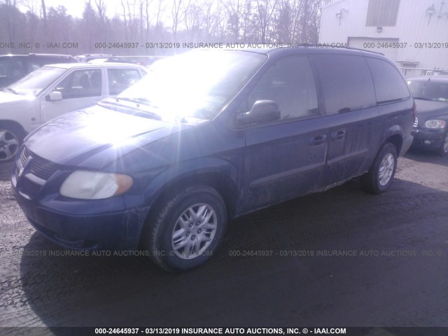 2D4GP44R23R134158 - 2003 DODGE GRAND CARAVAN SPORT BLUE photo 6