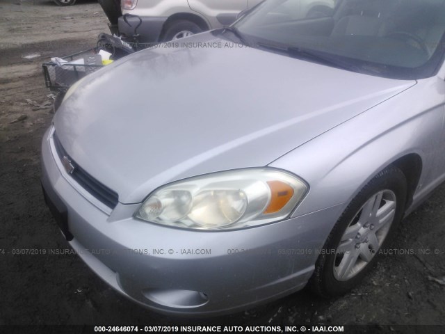 2G1WK151269182545 - 2006 CHEVROLET MONTE CARLO LT SILVER photo 2