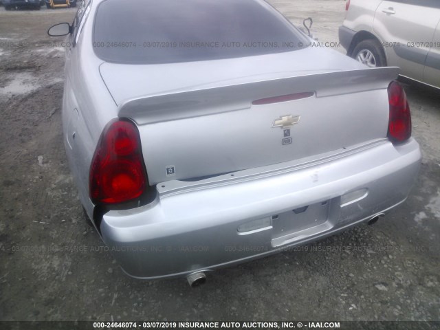 2G1WK151269182545 - 2006 CHEVROLET MONTE CARLO LT SILVER photo 6