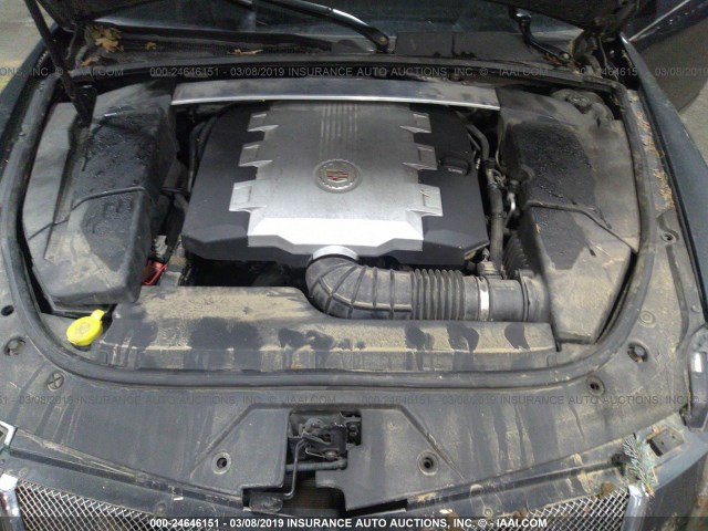 1G6DR57V980198811 - 2008 CADILLAC CTS HI FEATURE V6 GRAY photo 10