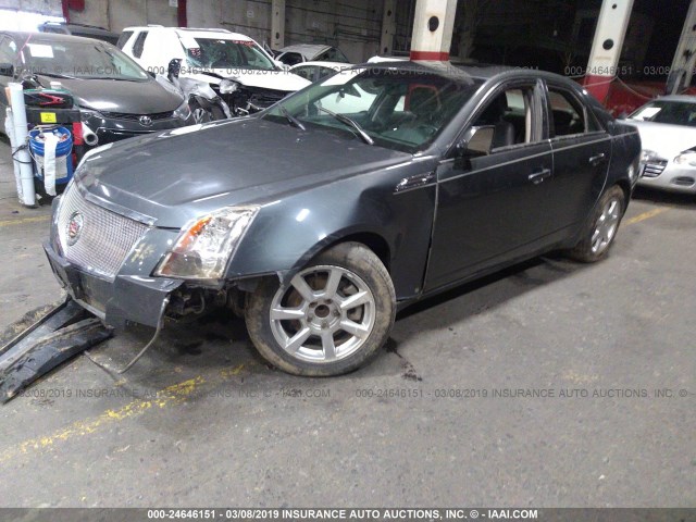 1G6DR57V980198811 - 2008 CADILLAC CTS HI FEATURE V6 GRAY photo 2