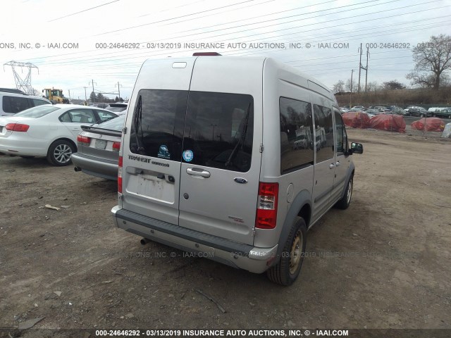 NM0KS9CN5BT058974 - 2011 FORD TRANSIT CONNECT XLT PREMIUM SILVER photo 4