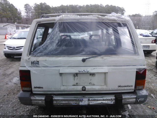 1J4FJ58L0KL456417 - 1989 JEEP CHEROKEE LAREDO WHITE photo 6