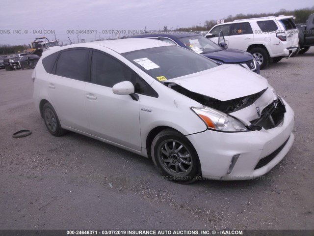 JTDZN3EU5C3021824 - 2012 TOYOTA PRIUS V WHITE photo 1