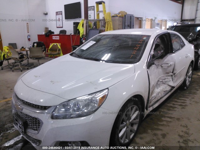 1G11D5SL9FF324155 - 2015 CHEVROLET MALIBU 2LT WHITE photo 2