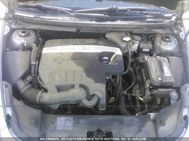 1G1ZC5EB1AF181249 - 2010 CHEVROLET MALIBU 1LT 银色 照片 10