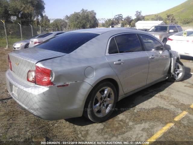 1G1ZC5EB1AF181249 - 2010 CHEVROLET MALIBU 1LT 银色 照片 4