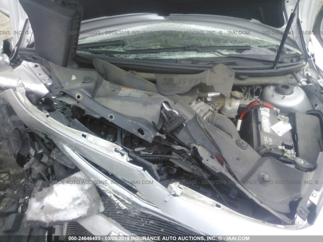 1G1ZG5E78CF285336 - 2012 CHEVROLET MALIBU LTZ ვერცხლისფერი ფოტო 10