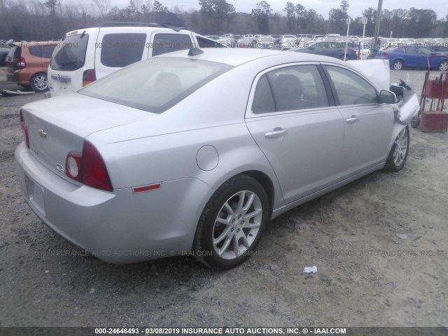 1G1ZG5E78CF285336 - 2012 CHEVROLET MALIBU LTZ ვერცხლისფერი ფოტო 4