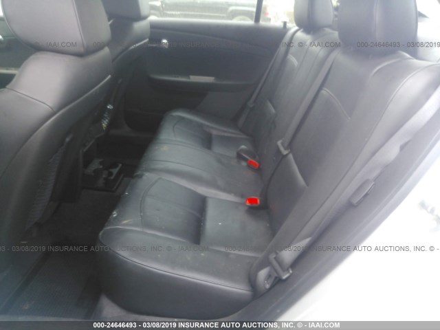 1G1ZG5E78CF285336 - 2012 CHEVROLET MALIBU LTZ ვერცხლისფერი ფოტო 8