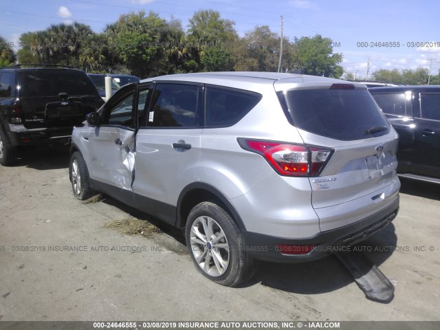 1FMCU0F74HUA58179 - 2017 FORD ESCAPE S SILVER photo 3