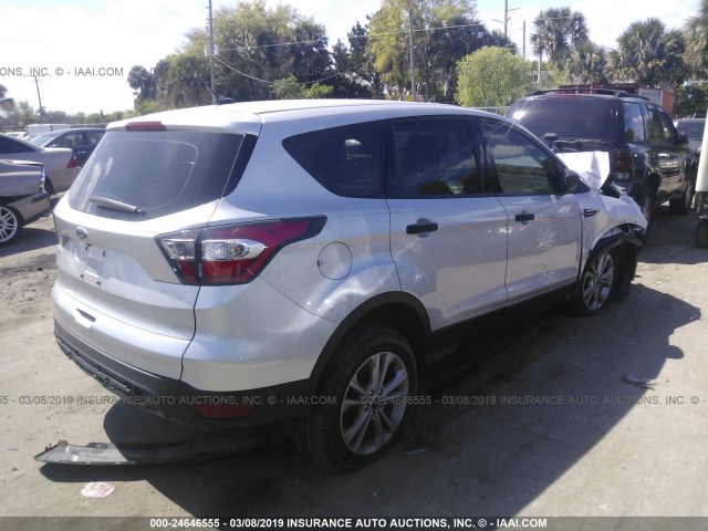 1FMCU0F74HUA58179 - 2017 FORD ESCAPE S SILVER photo 4