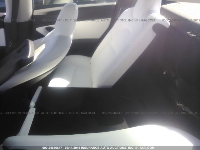 5YJ3E1EA2JF168215 - 2018 TESLA MODEL 3 BLUE photo 8