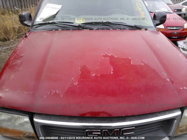 1GKDT13W6W2556930 - 1998 GMC JIMMY RED photo 6