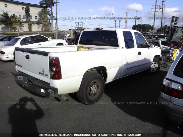 2GCEC19T831129158 - 2003 CHEVROLET SILVERADO C1500 WHITE photo 4