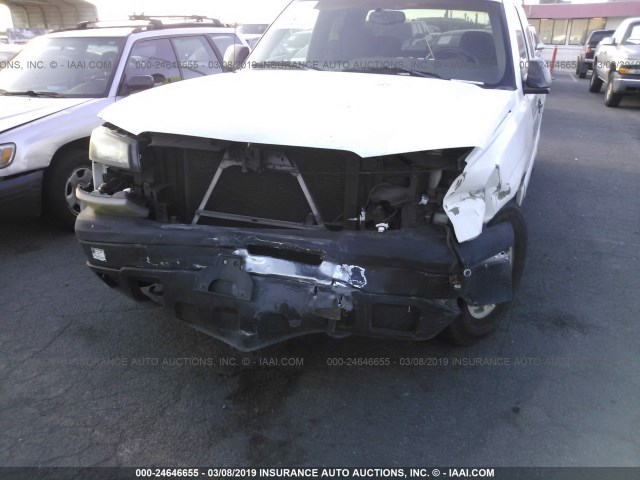 2GCEC19T831129158 - 2003 CHEVROLET SILVERADO C1500 WHITE photo 6