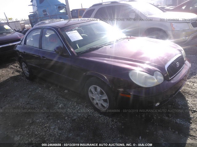 KMHWF25S44A973456 - 2004 HYUNDAI SONATA GL RED photo 1