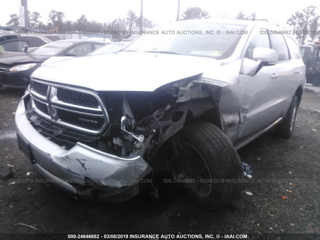 1D4SD4GT6BC593162 - 2011 DODGE DURANGO CREW SILVER photo 6