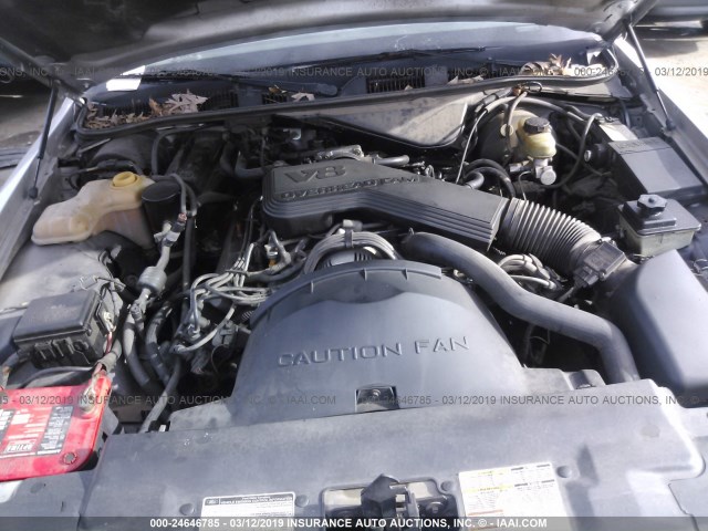 2FALP74WXSX207201 - 1995 FORD CROWN VICTORIA LX SILVER photo 10