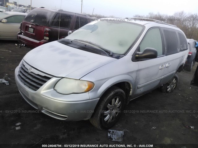 2A4GP54L97R304787 - 2007 CHRYSLER TOWN & COUNTRY TOURING SILVER photo 2