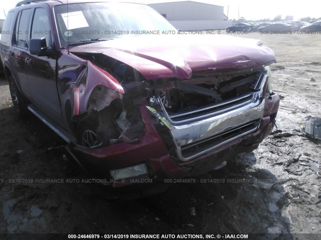 1FMEU63E49UA25909 - 2009 FORD EXPLORER XLT MAROON photo 6