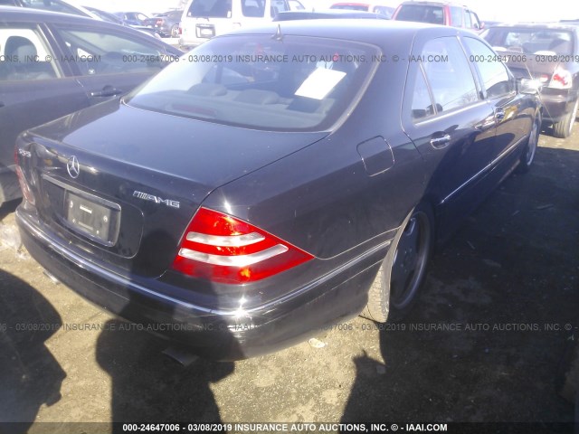 WDBNG73J72A228328 - 2002 MERCEDES-BENZ S 55 AMG BLACK photo 4