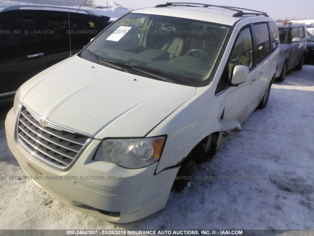 2A8HR54P28R782048 - 2008 CHRYSLER TOWN & COUNTRY TOURING WHITE photo 2
