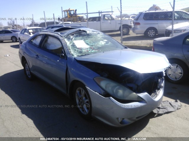 4T1CE30P86U752586 - 2006 TOYOTA CAMRY SOLARA SE/SLE Light Blue photo 1