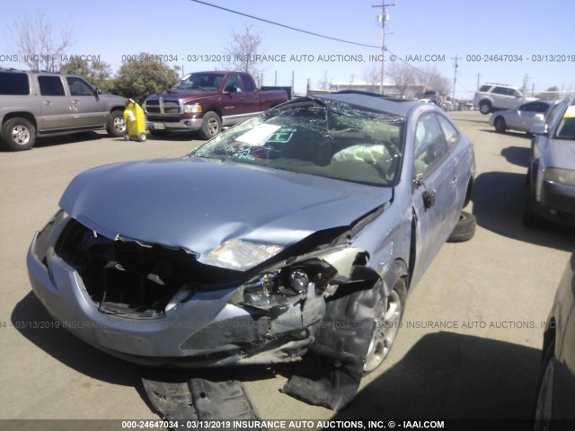 4T1CE30P86U752586 - 2006 TOYOTA CAMRY SOLARA SE/SLE Light Blue photo 2