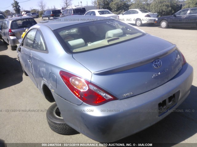 4T1CE30P86U752586 - 2006 TOYOTA CAMRY SOLARA SE/SLE Light Blue photo 3