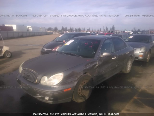 KMHWF25H33A861881 - 2003 HYUNDAI SONATA GL GRAY photo 2