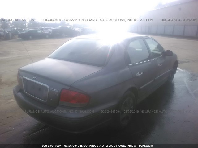 KMHWF25H33A861881 - 2003 HYUNDAI SONATA GL GRAY photo 4