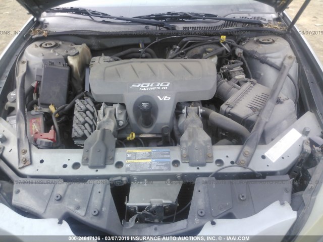 2G2WP522451310413 - 2005 PONTIAC GRAND PRIX GRAY photo 10