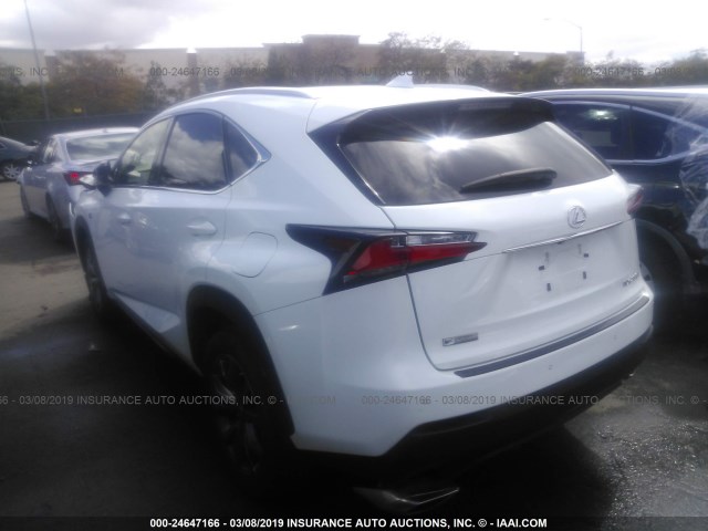 JTJYARBZ5G2041638 - 2016 LEXUS NX 200T/BASE/F SPORT WHITE photo 3