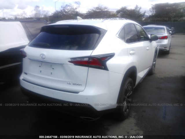 JTJYARBZ5G2041638 - 2016 LEXUS NX 200T/BASE/F SPORT WHITE photo 4