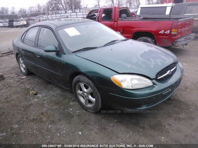 1FAFP55U8YG235995 - 2000 FORD TAURUS SES GREEN photo 1