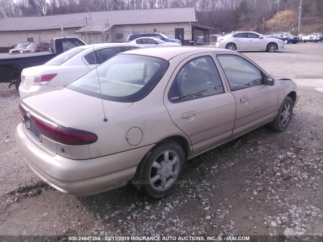 1FAFP6631XK165831 - 1999 FORD CONTOUR SE GOLD photo 4