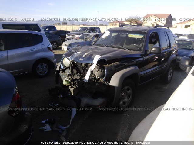 1J4GK48K63W708772 - 2003 JEEP LIBERTY SPORT/FREEDOM BLUE photo 2