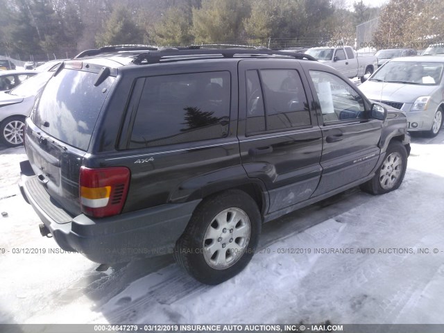 1J4GW48S91C716268 - 2001 JEEP GRAND CHEROKEE LAREDO BLACK photo 4