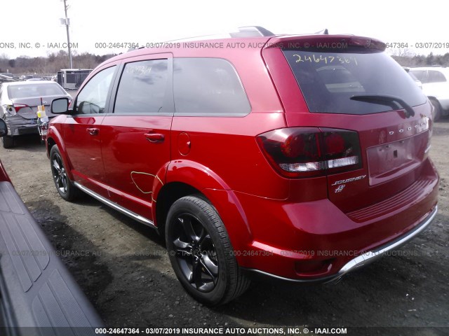 3C4PDDGG2JT430789 - 2018 DODGE JOURNEY RED photo 3